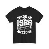 60th Birthday Vintage Crown Made In 1966 60 Years Of Being Awesome T-Shirt