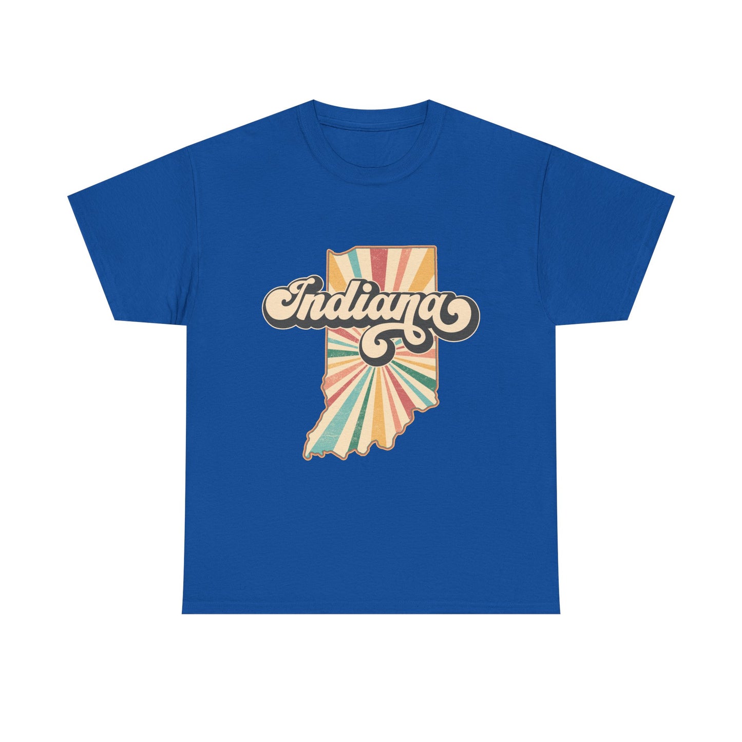 Indiana State Retro Vintage Map T-Shirt