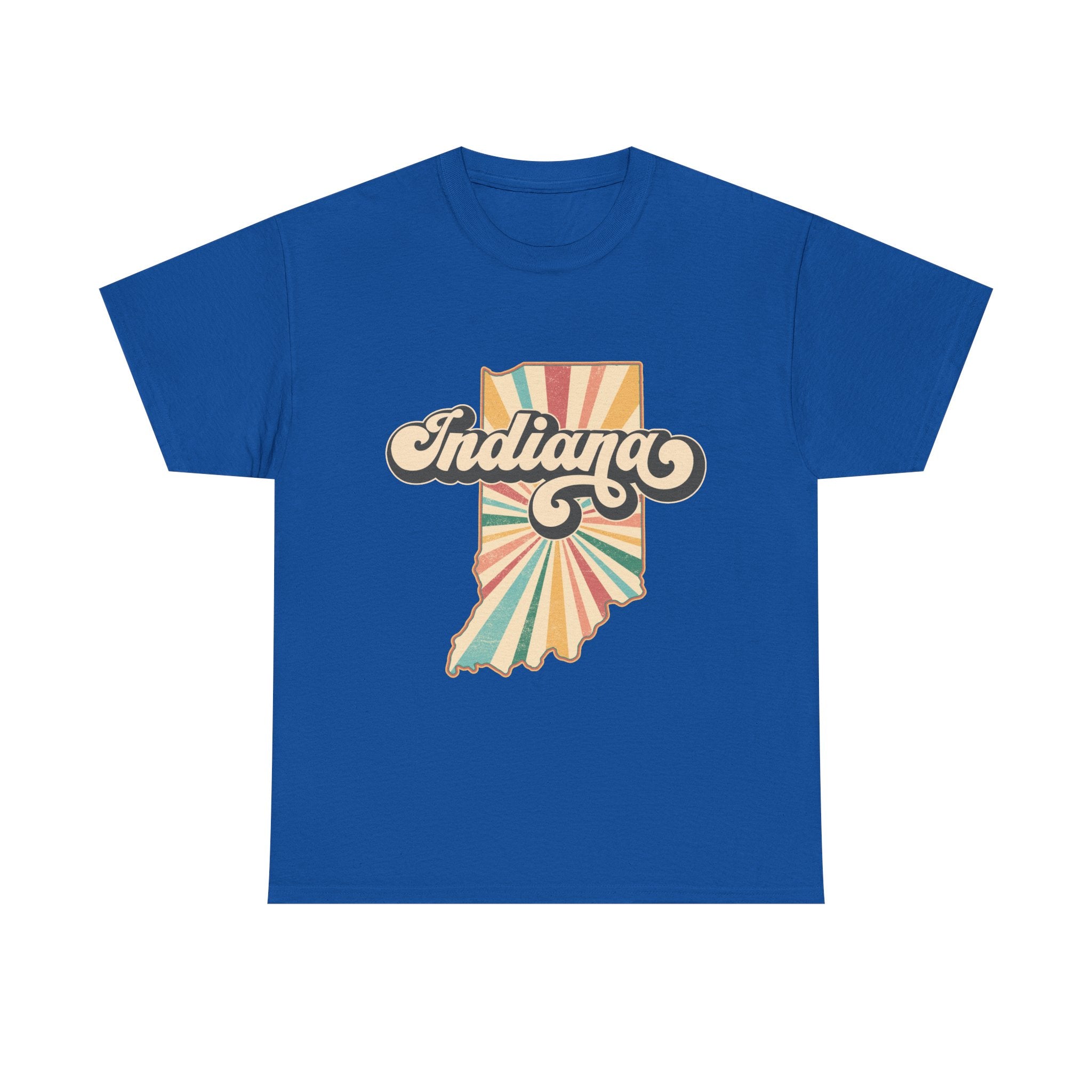 Indiana State Retro Vintage Map T-Shirt