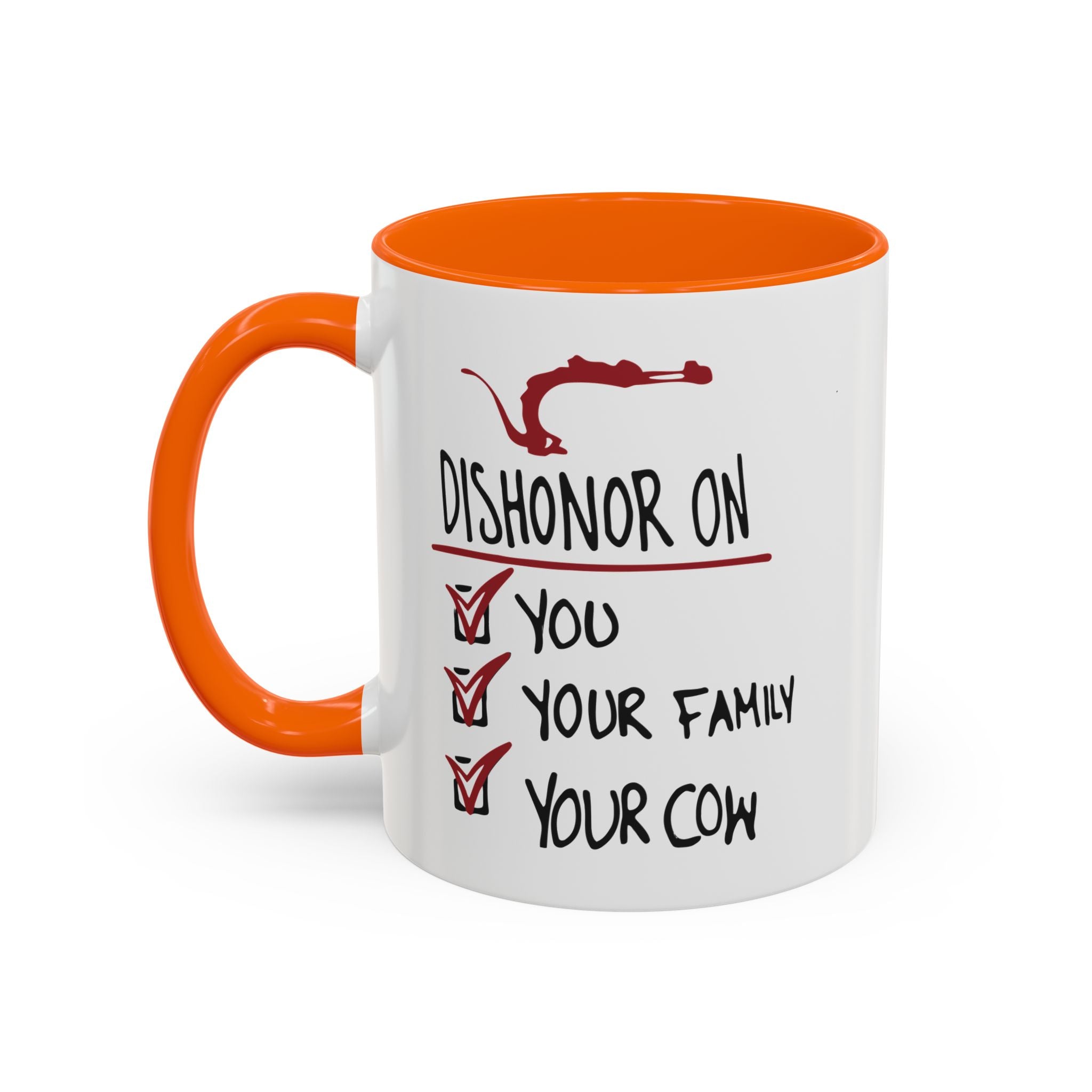 Coffee Mug - "Dishonor On You, Your Family, Your Cow" Funny Viking Gift