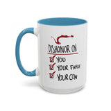 Coffee Mug - "Dishonor On You, Your Family, Your Cow" Funny Viking Gift