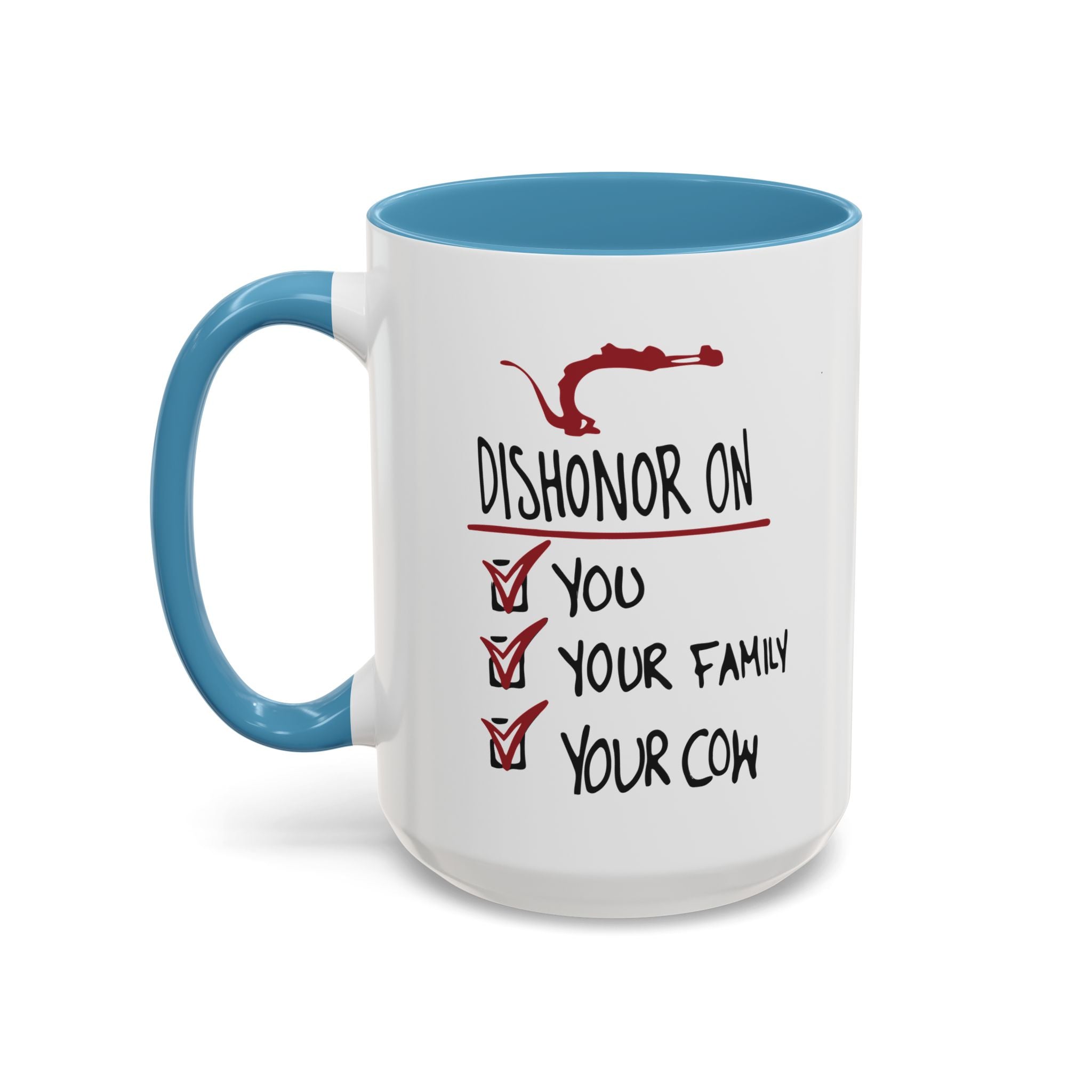 Coffee Mug - "Dishonor On You, Your Family, Your Cow" Funny Viking Gift