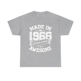 60th Birthday Vintage Crown Made In 1966 60 Years Of Being Awesome T-Shirt