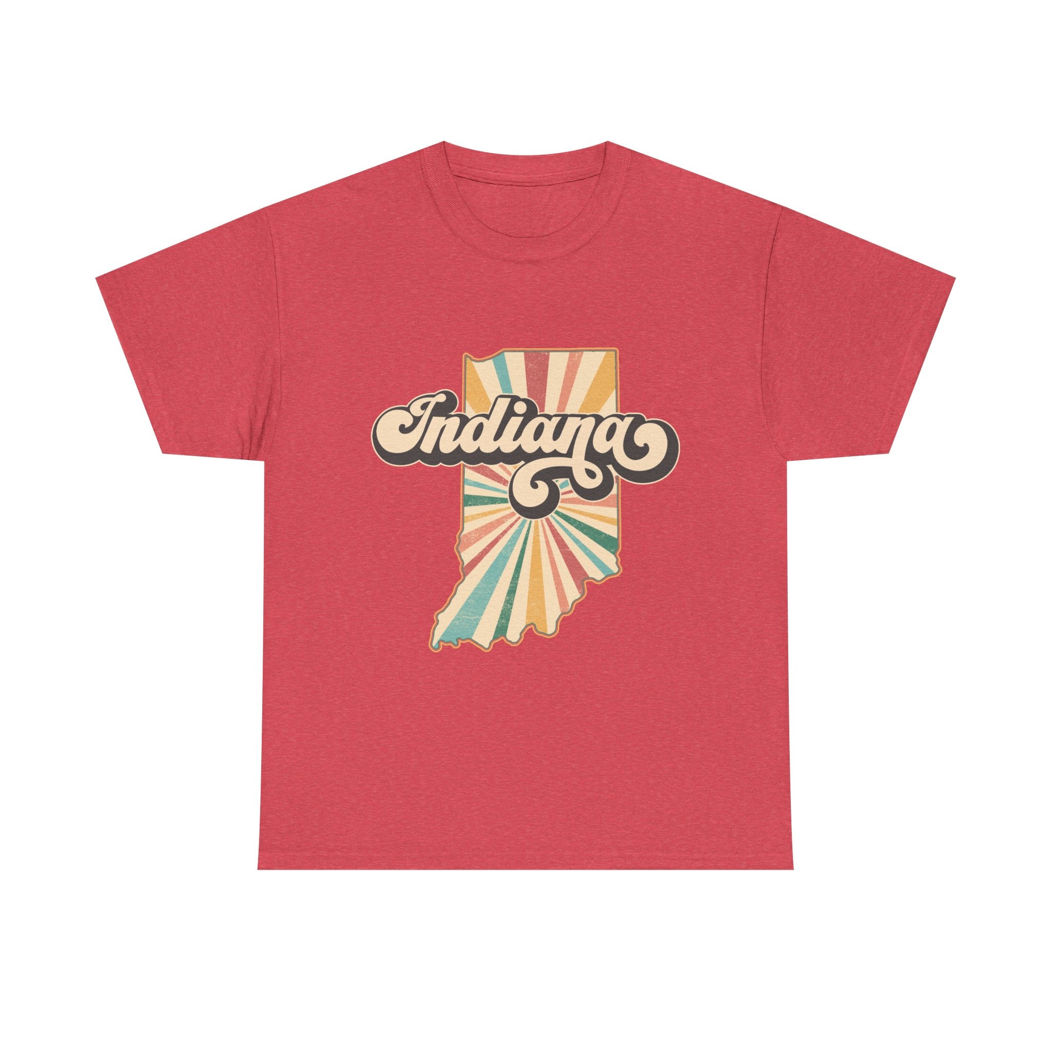 Indiana State Retro Vintage Map T-Shirt