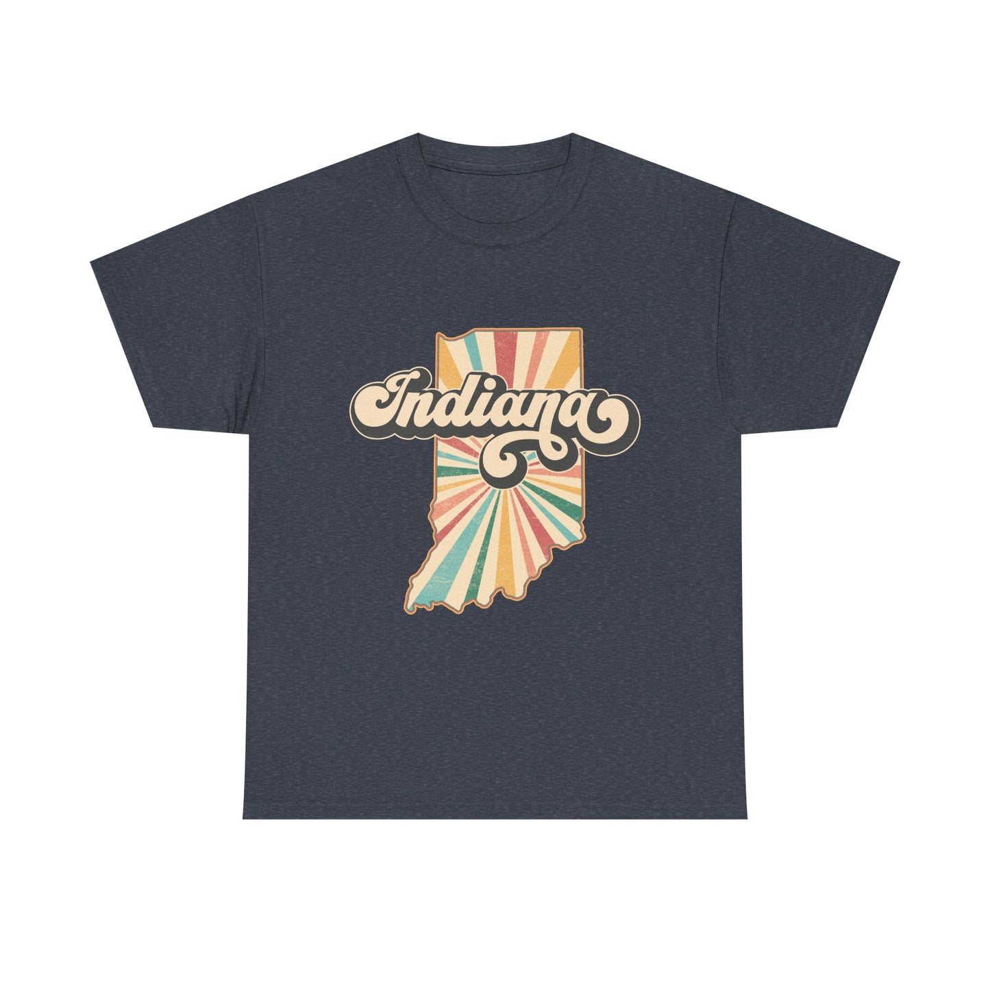 Indiana State Retro Vintage Map T-Shirt