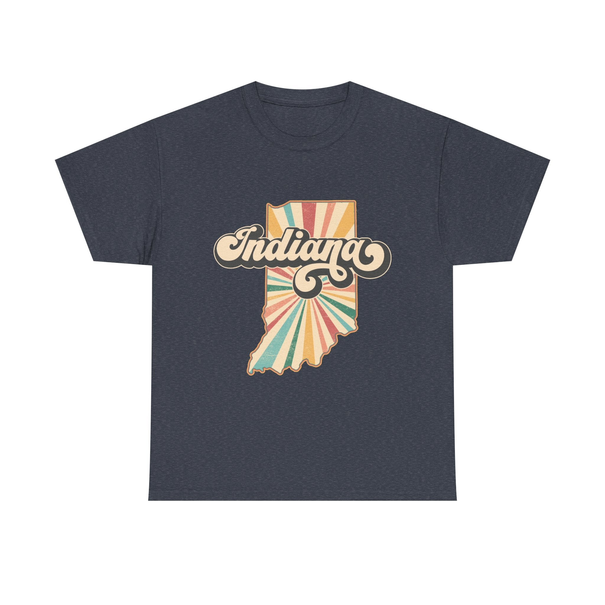 Indiana State Retro Vintage Map T-Shirt