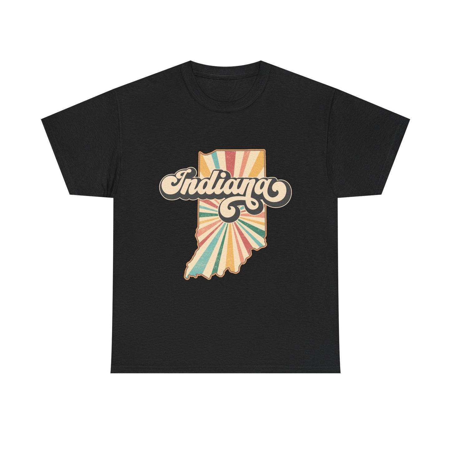 Indiana State Retro Vintage Map T-Shirt