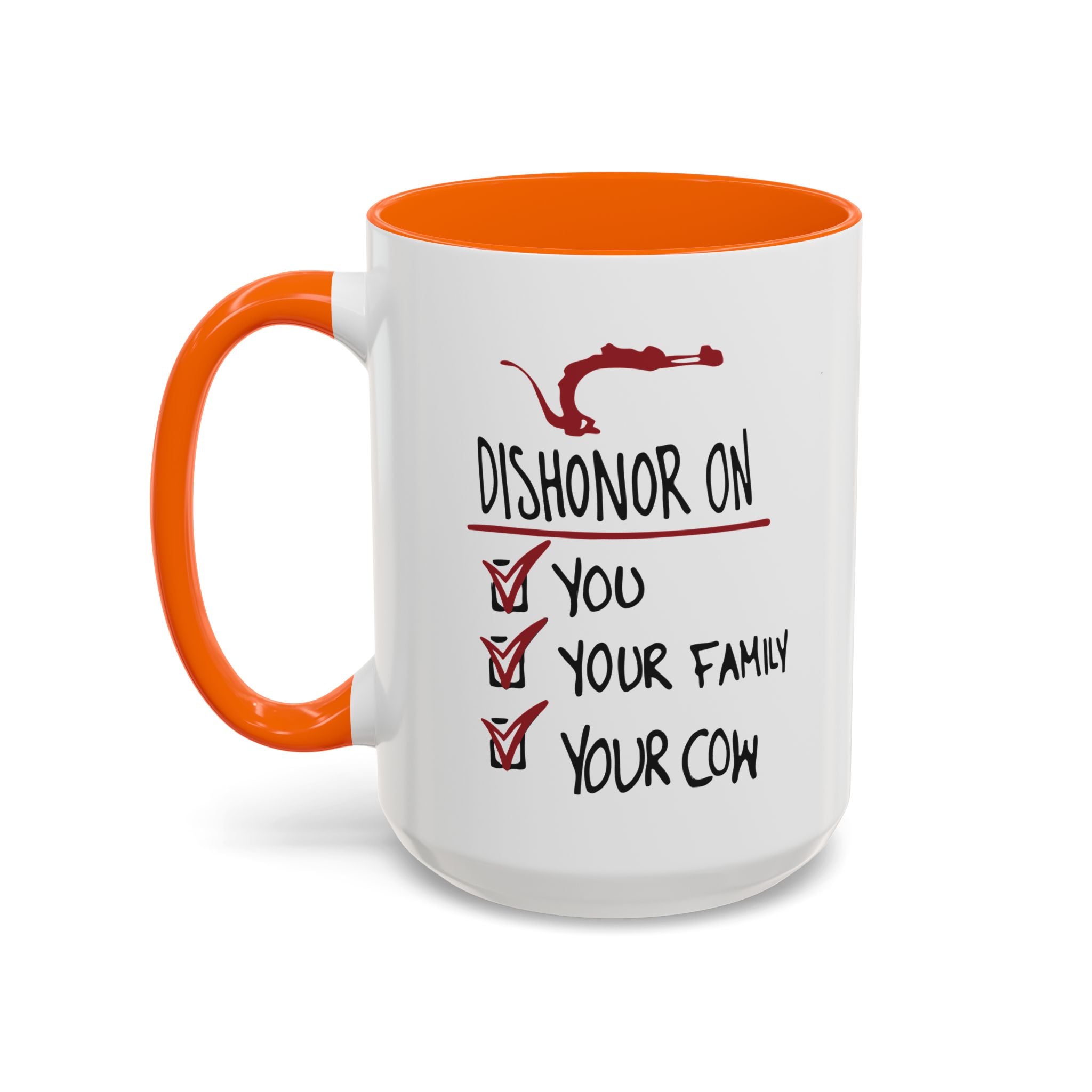 Coffee Mug - "Dishonor On You, Your Family, Your Cow" Funny Viking Gift