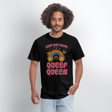 Inappropriate Proud Queen Rainbow Adult Humor Gag Joke Women T-Shirt - black