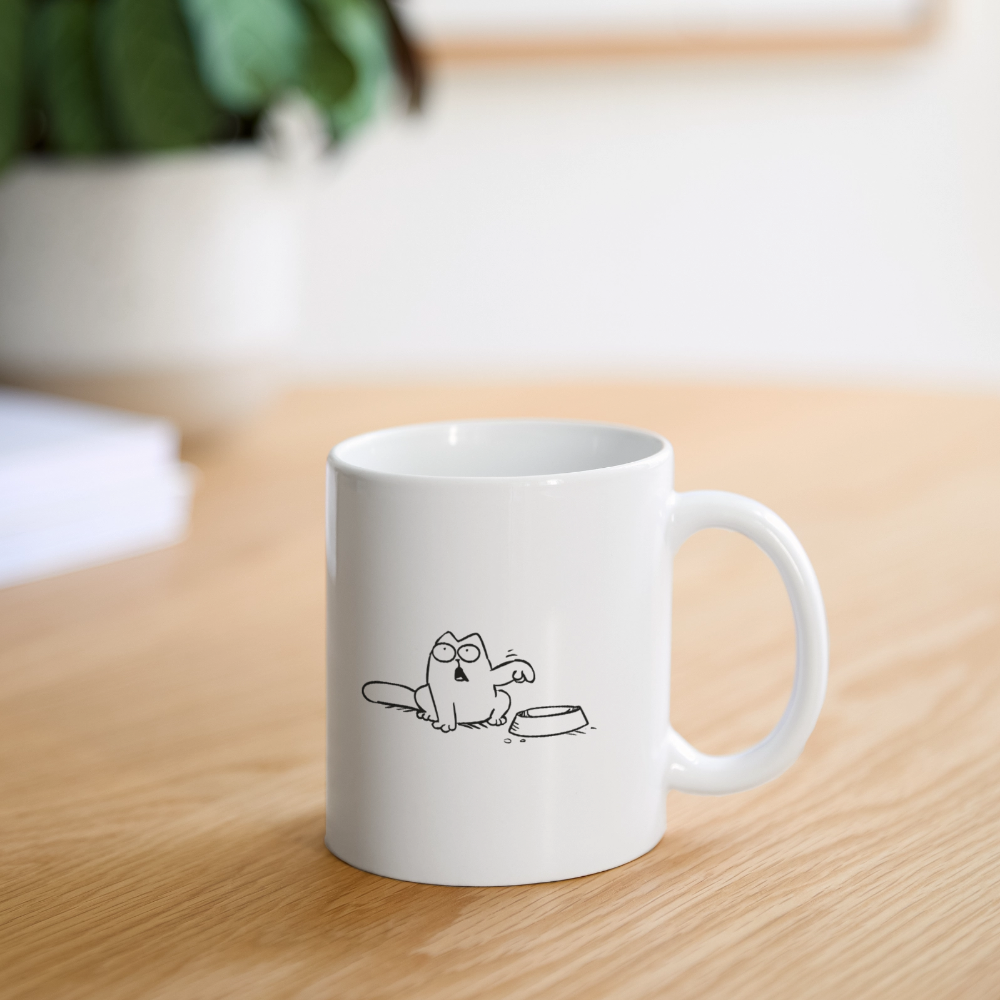 Mug Simons Cat 11 Oz Coffee Cup Mugs 350 Ml White Ceramic Tea Mug 11 oz Mug - white