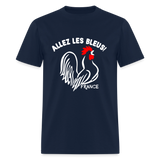 France Soccer Allez Les Bleus World Dark T-Shirt - navy