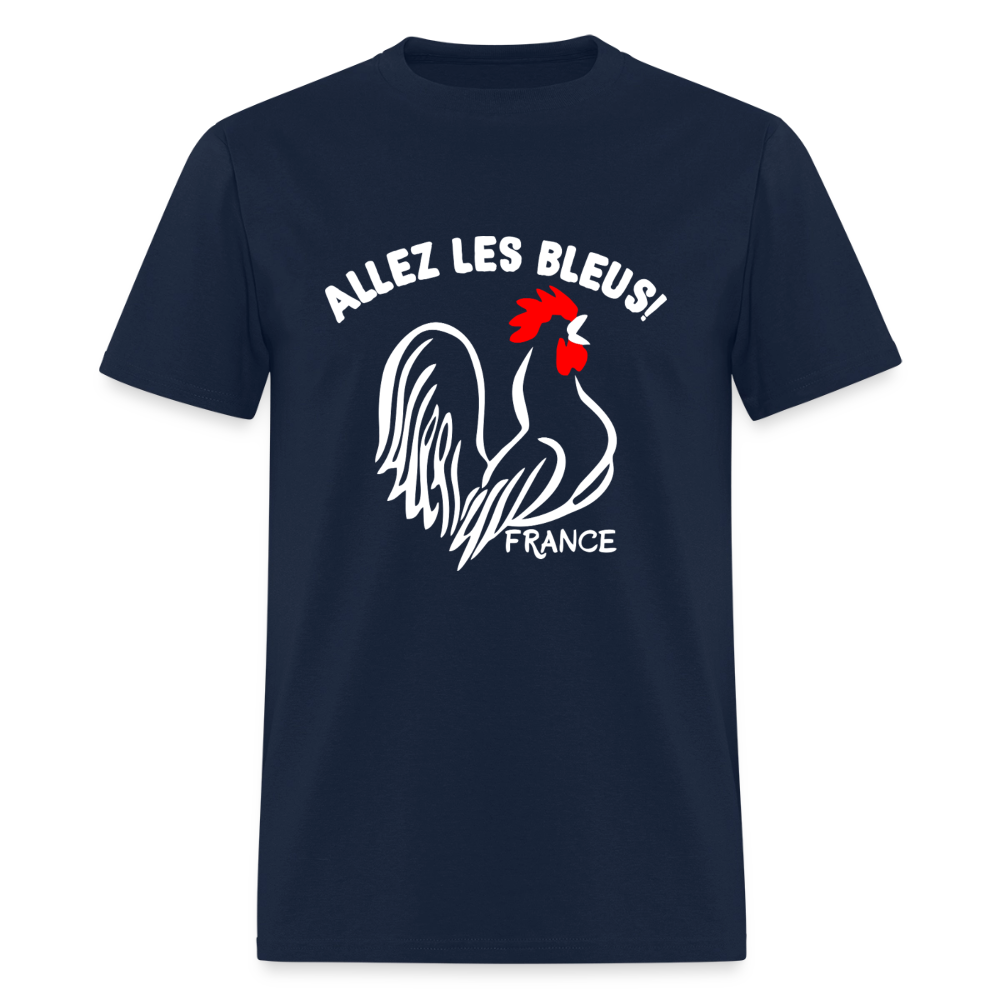 France Soccer Allez Les Bleus World Dark T-Shirt - navy