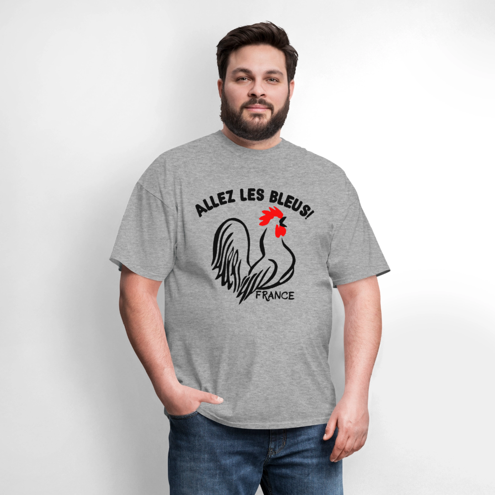 France Soccer Allez Les Bleus World Light T-Shirt - heather gray