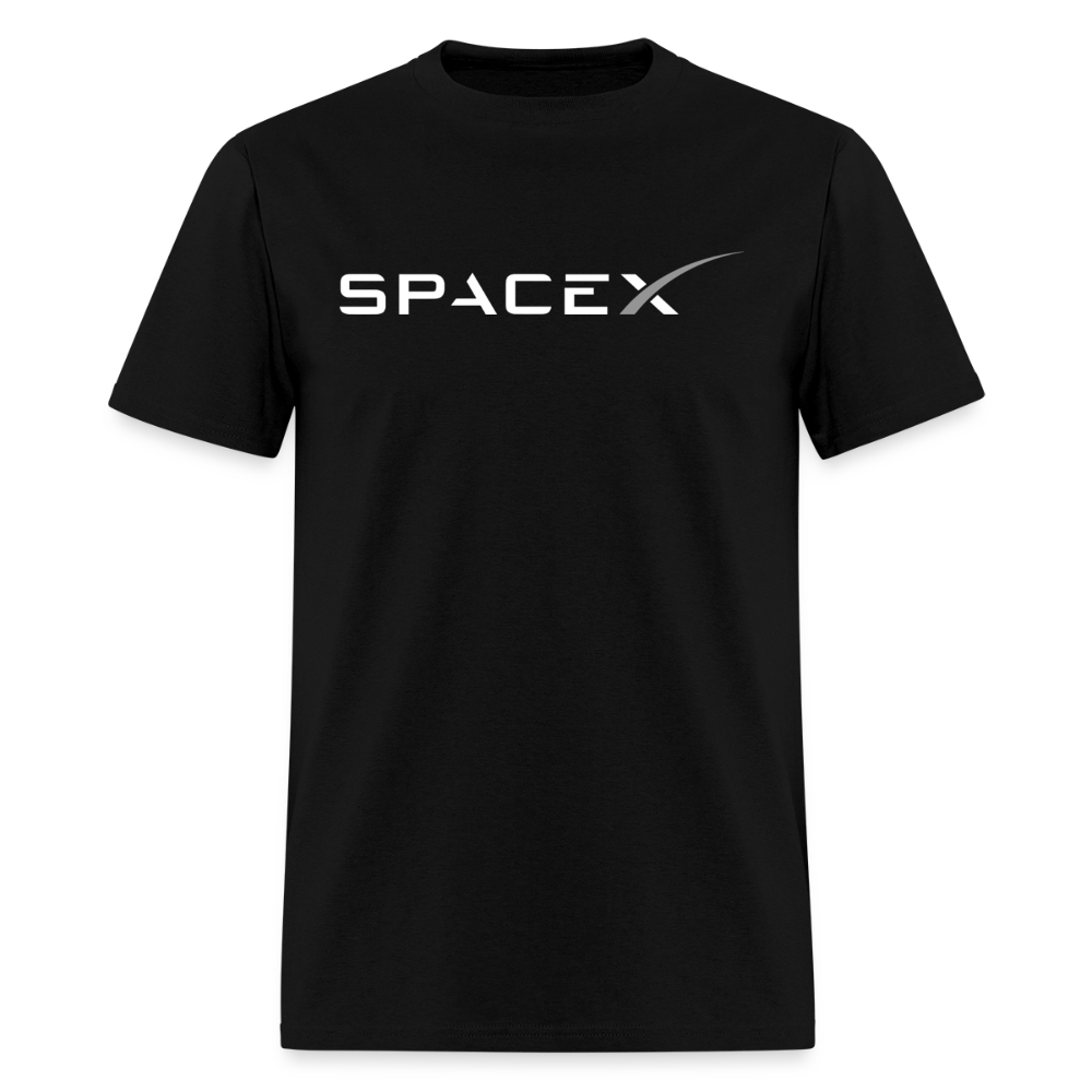 Space X Logo Dark T-Shirt - black