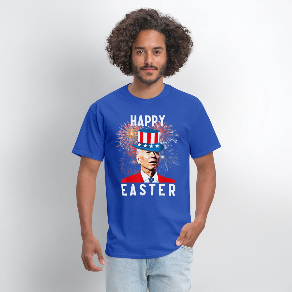 Joe Biden Happy Easter For Funny 4th Of July T-Shirt - royal blue