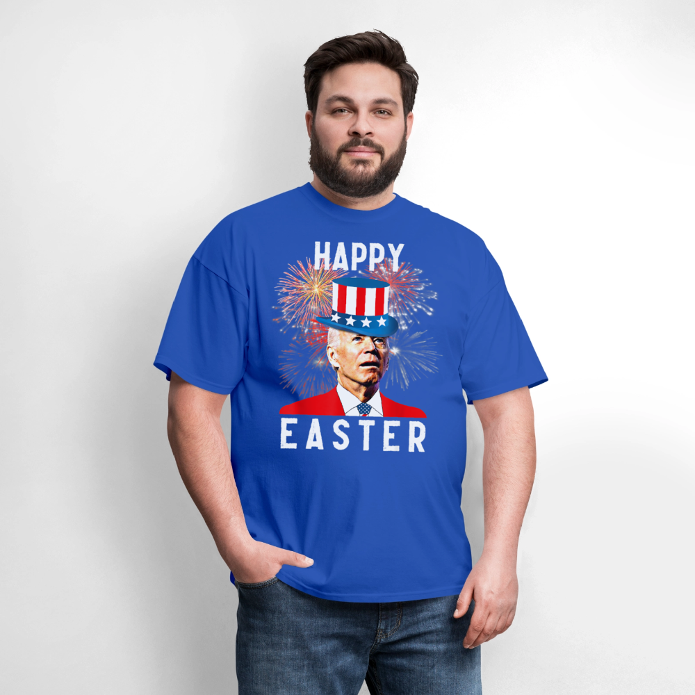 Joe Biden Happy Easter For Funny 4th Of July T-Shirt - royal blue