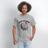 France Soccer Allez Les Bleus World Light T-Shirt - heather gray