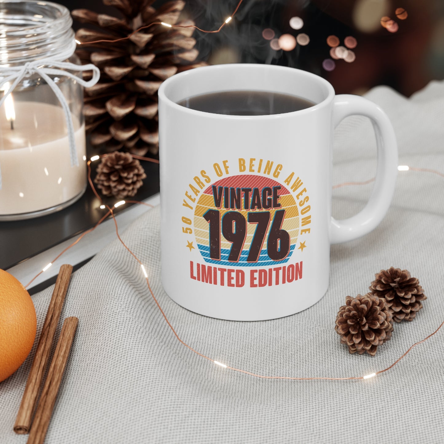 50th Birthday Vintage 1976 50 Years Of Being Awesome Limited Edition Mug