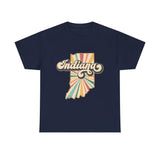 Indiana State Retro Vintage Map T-Shirt
