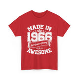 60th Birthday Vintage Crown Made In 1966 60 Years Of Being Awesome T-Shirt