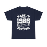 60th Birthday Vintage Crown Made In 1966 60 Years Of Being Awesome T-Shirt
