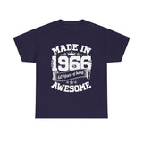 60th Birthday Vintage Crown Made In 1966 60 Years Of Being Awesome T-Shirt