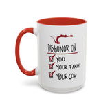 Coffee Mug - "Dishonor On You, Your Family, Your Cow" Funny Viking Gift