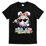Cool Baseball Drip Bunny Rabbit Easter T-Shirt