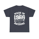 60th Birthday Vintage Crown Made In 1966 60 Years Of Being Awesome T-Shirt