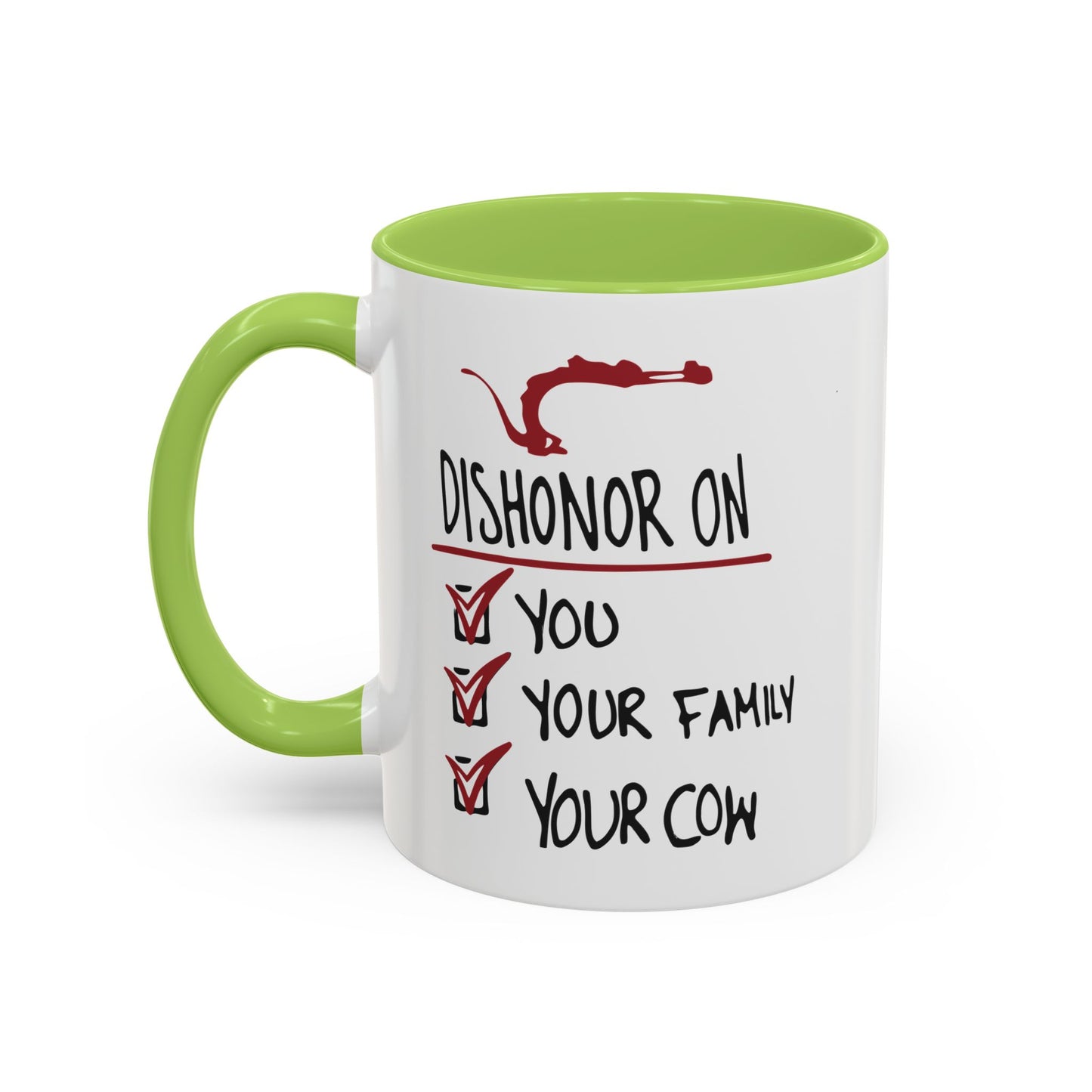 Coffee Mug - "Dishonor On You, Your Family, Your Cow" Funny Viking Gift