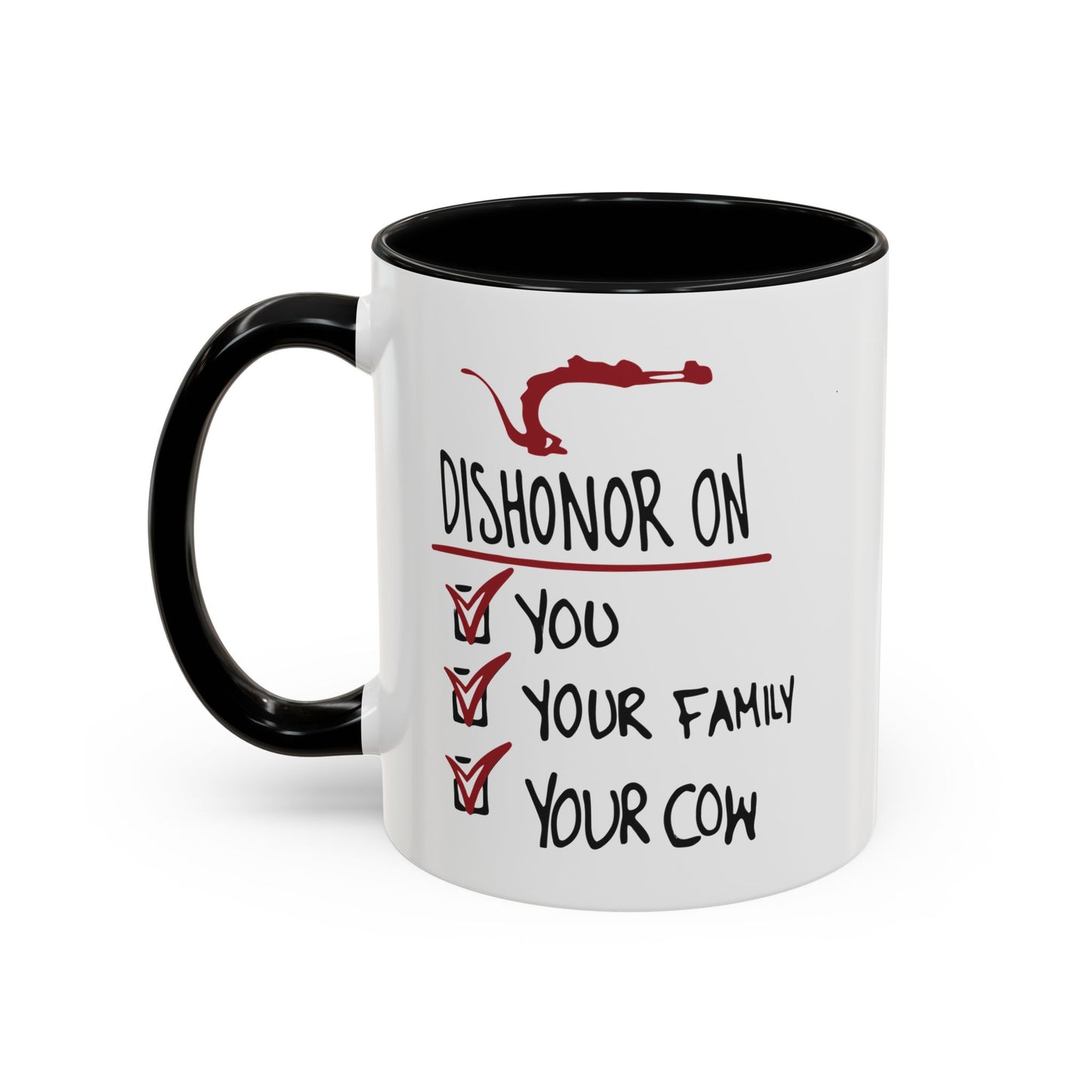 Coffee Mug - "Dishonor On You, Your Family, Your Cow" Funny Viking Gift
