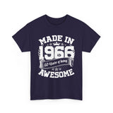 60th Birthday Vintage Crown Made In 1966 60 Years Of Being Awesome T-Shirt