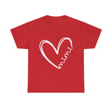 Funny Mimi Heart For Grandma Mother Day Wo T-Shirt