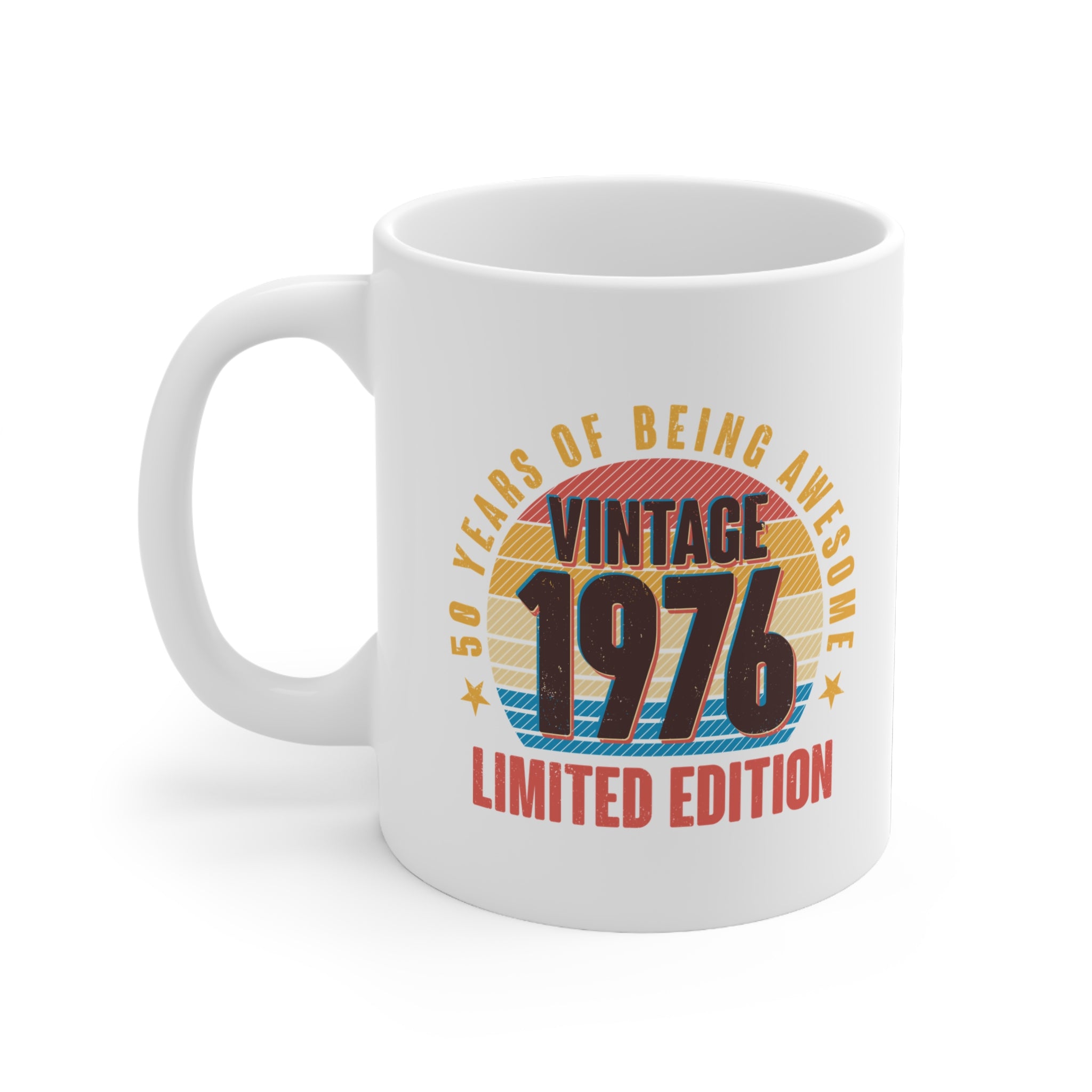 50th Birthday Vintage 1976 50 Years Of Being Awesome Limited Edition Mug