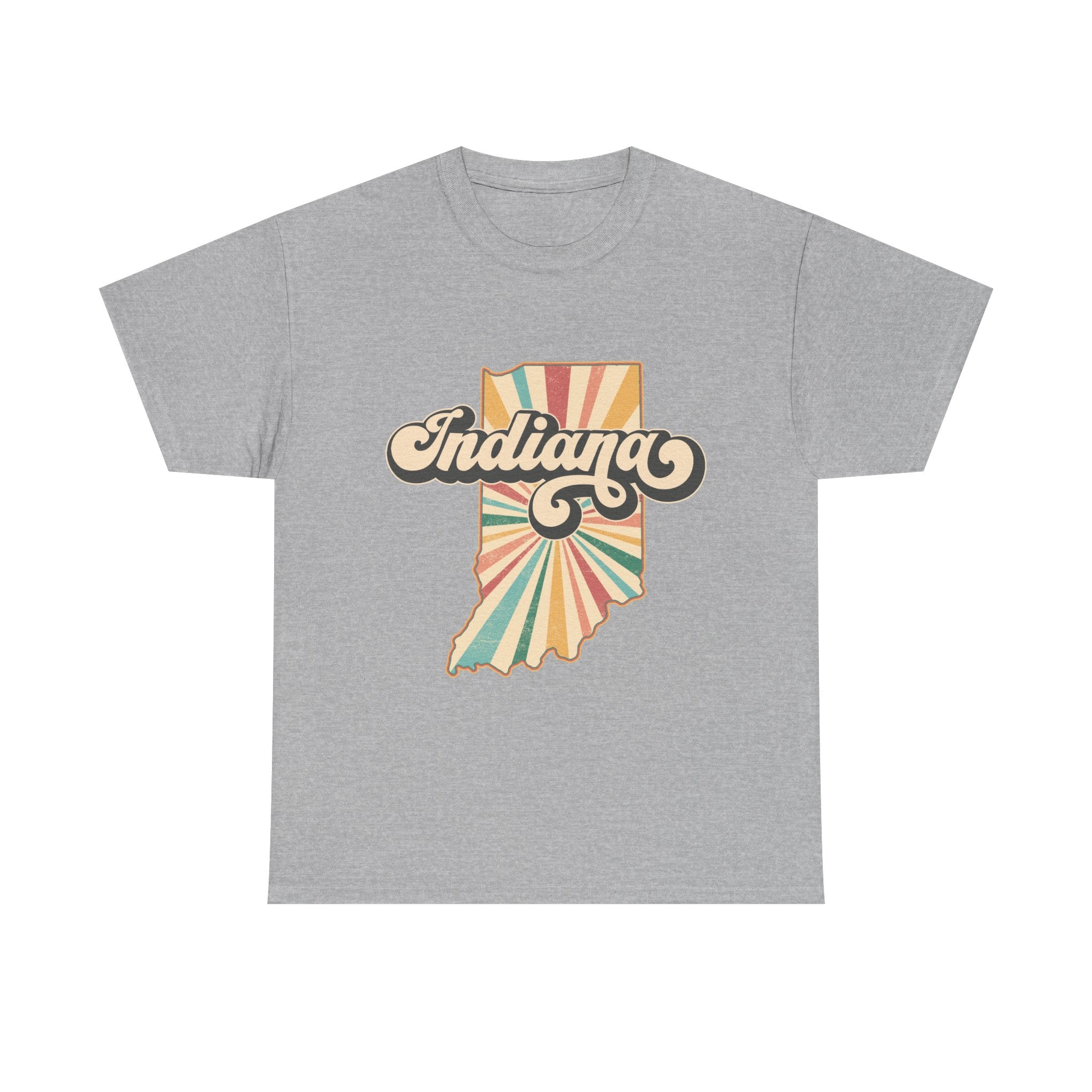 Indiana State Retro Vintage Map T-Shirt