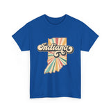 Indiana State Retro Vintage Map T-Shirt