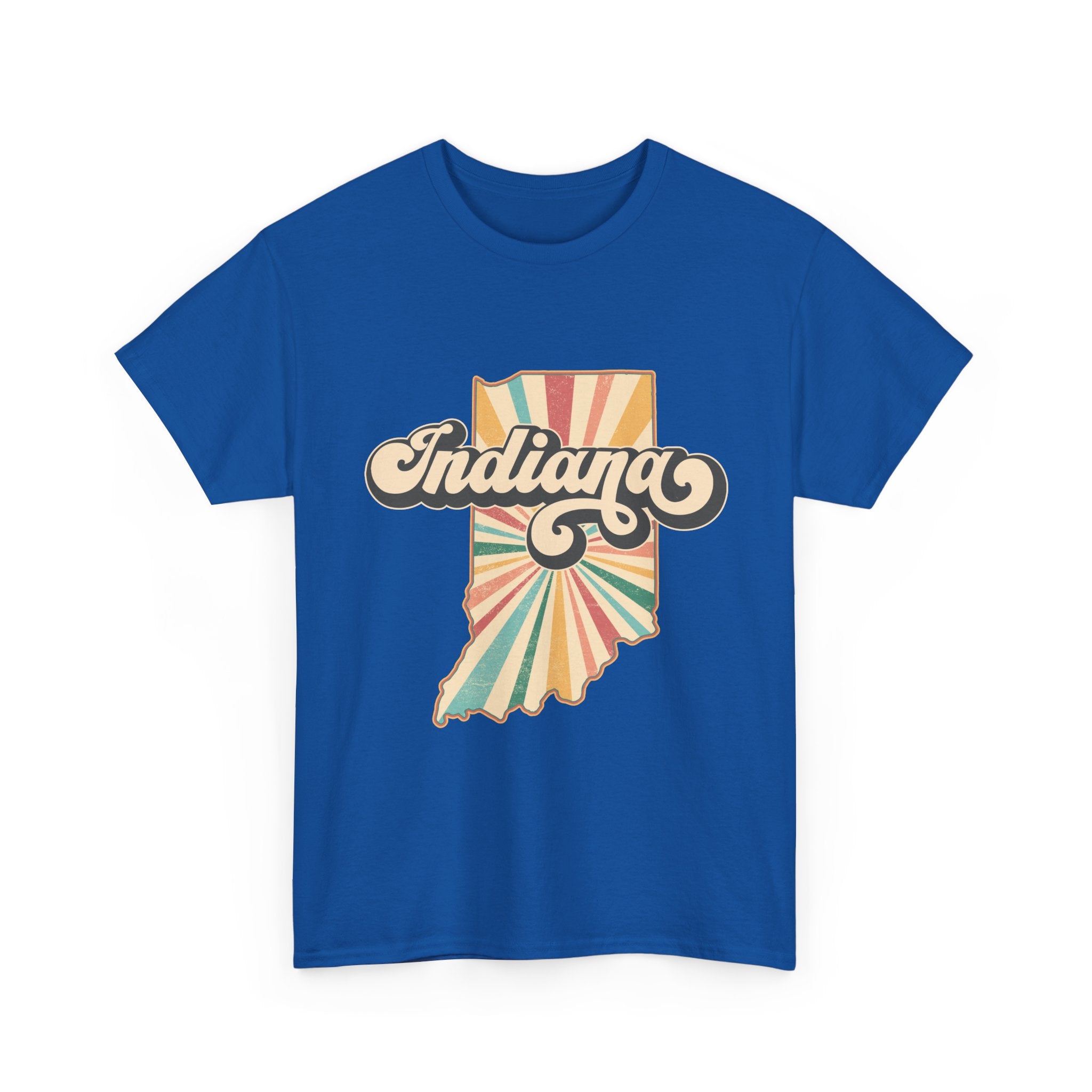 Indiana State Retro Vintage Map T-Shirt