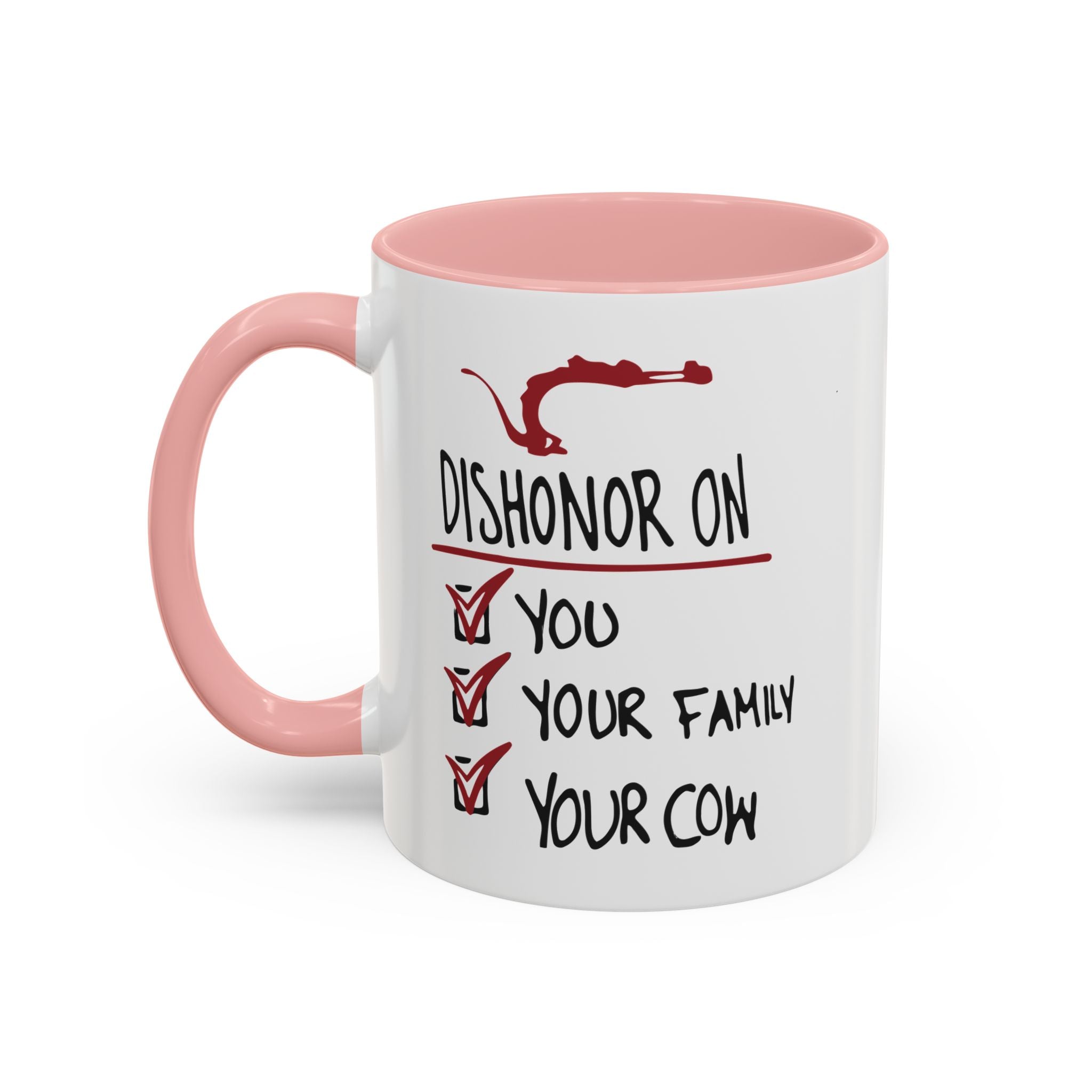 Coffee Mug - "Dishonor On You, Your Family, Your Cow" Funny Viking Gift