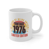 50th Birthday Vintage 1976 50 Years Of Being Awesome Limited Edition Mug