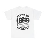 60th Birthday Vintage Crown Made In 1966 60 Years Of Being Awesome T-Shirt