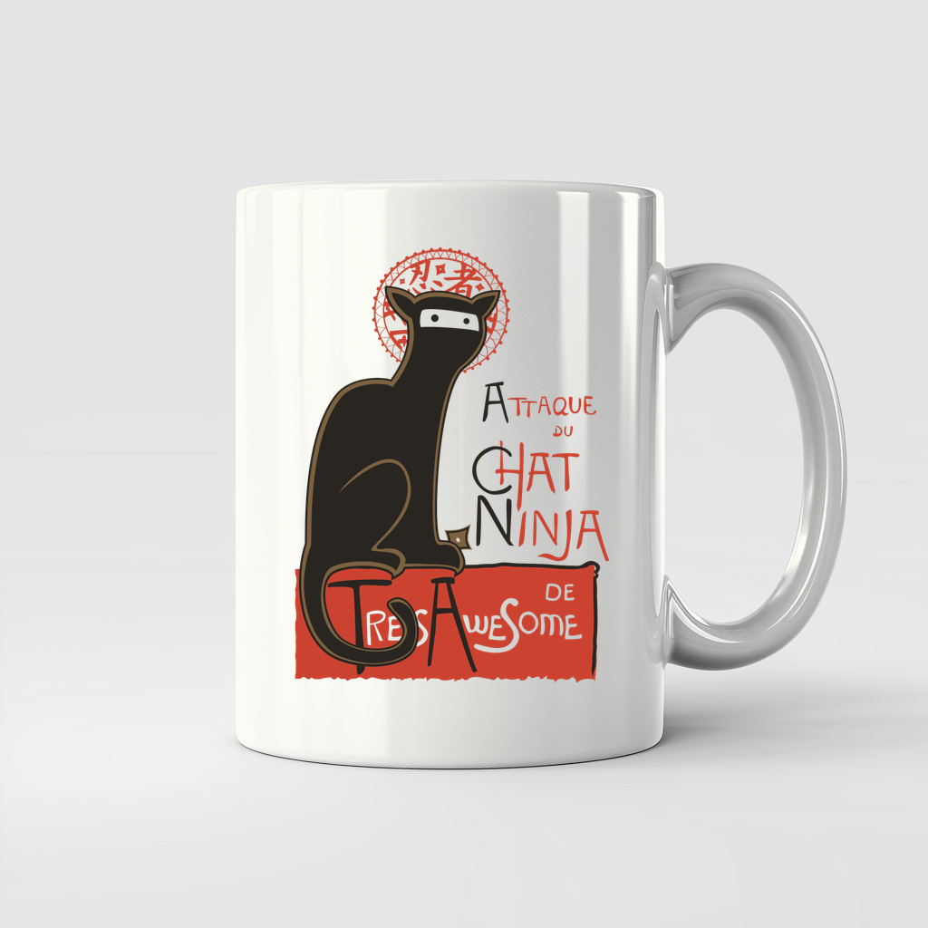 A French Ninja Cat! - 11Oz - Main2
