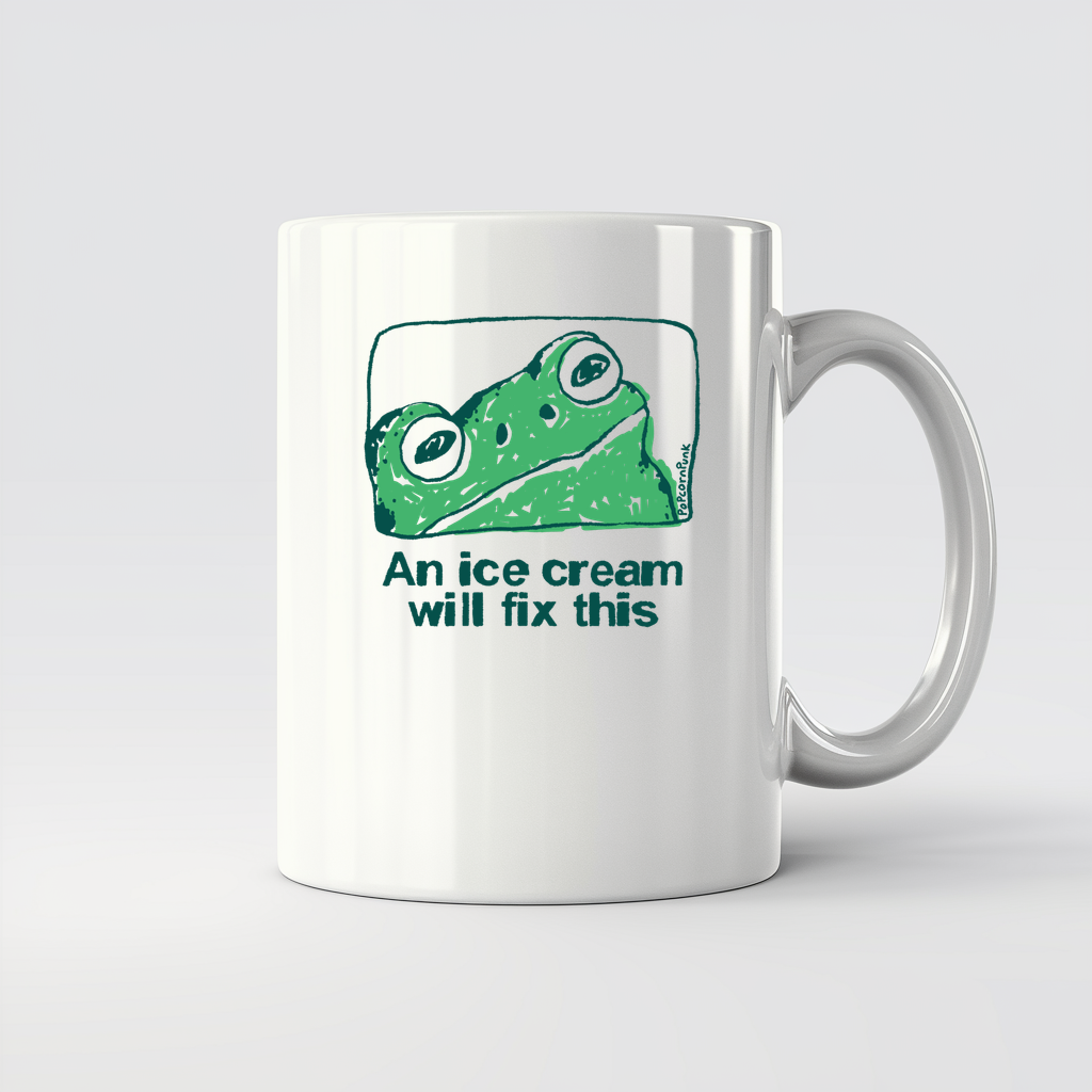 An ice cream will fix this frog - 11Oz - Main2