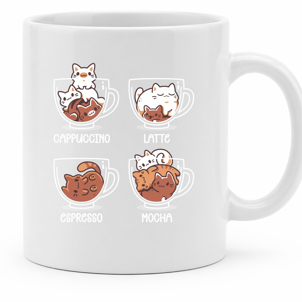 Cat Coffee Guide - Cute Kittens - 11Oz - Main