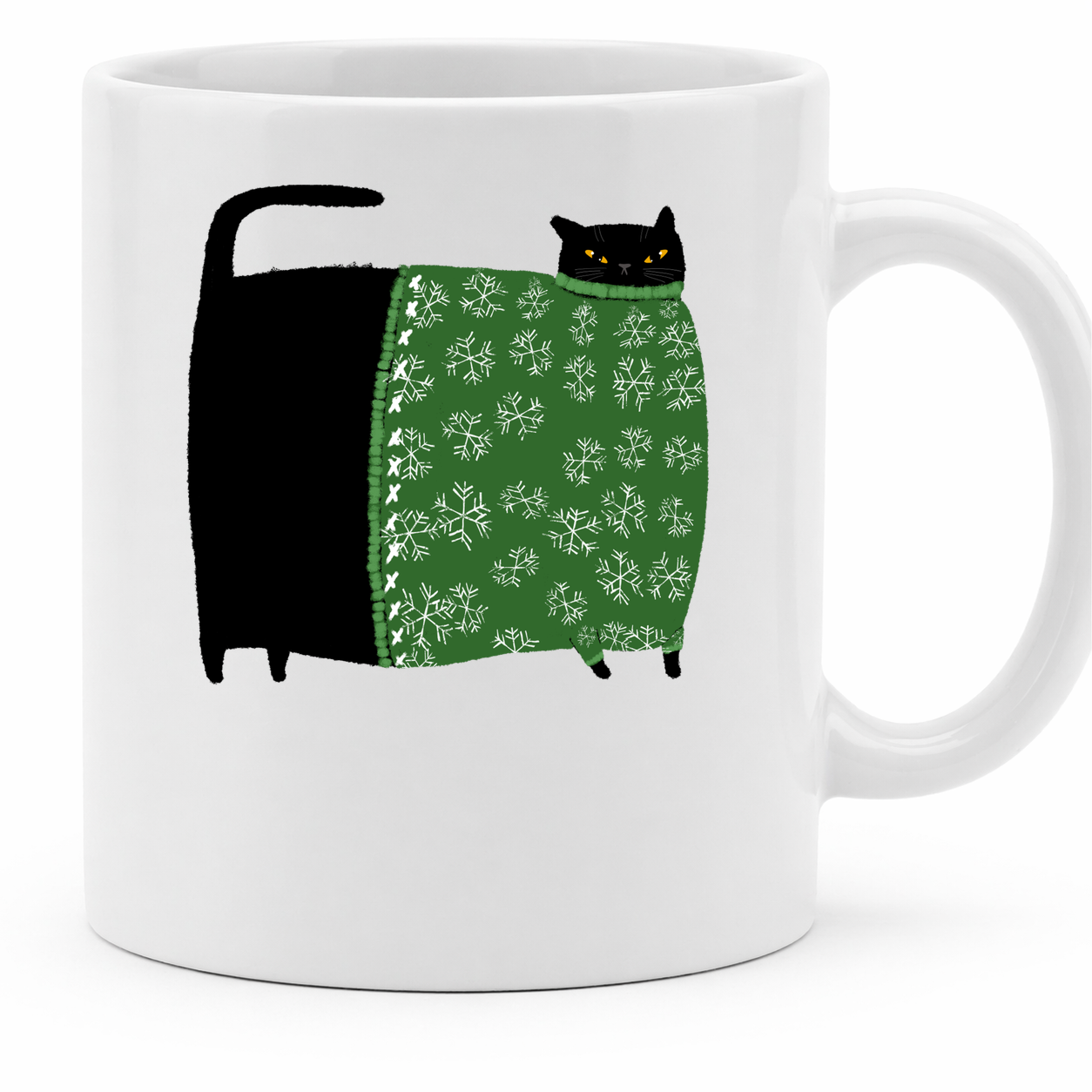 Chonky Christmas Sweater Cat - 11Oz - Main