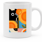 Cat, sunflowers and summer - 11Oz - Main
