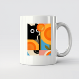 Cat, sunflowers and summer - 11Oz - Main2
