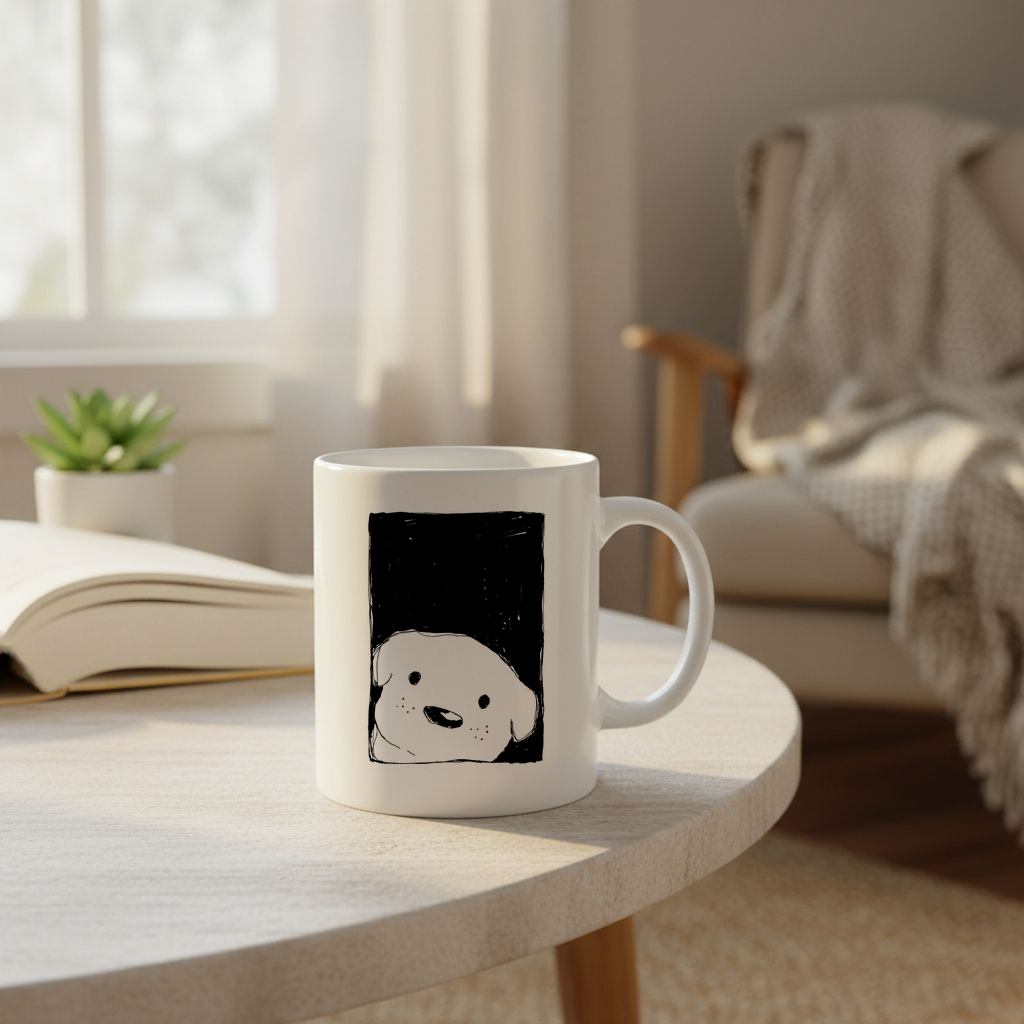 Dog Looking Out a Window - 11Oz