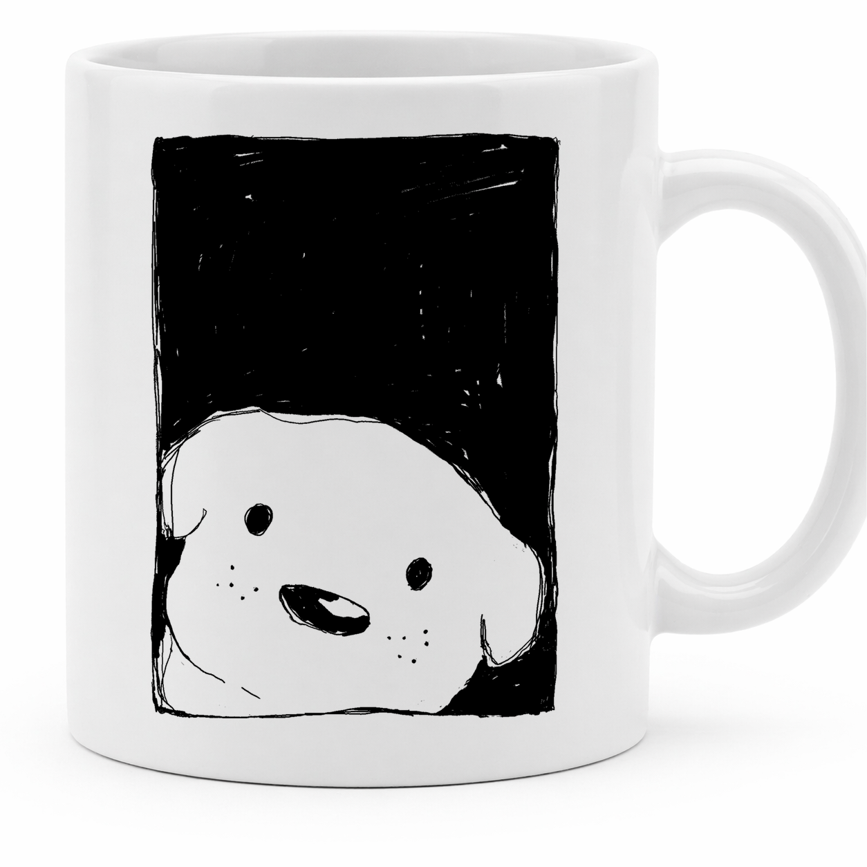 Dog Looking Out a Window - 11Oz - Main