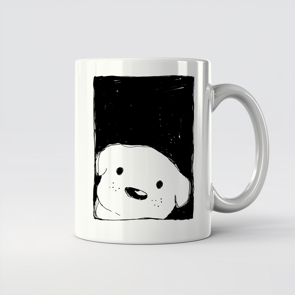 Dog Looking Out a Window - 11Oz - Main2