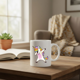 Dabbing Unicorn Shirt Dab Hip Hop Funny Magic - 11Oz - Lifestyle02
